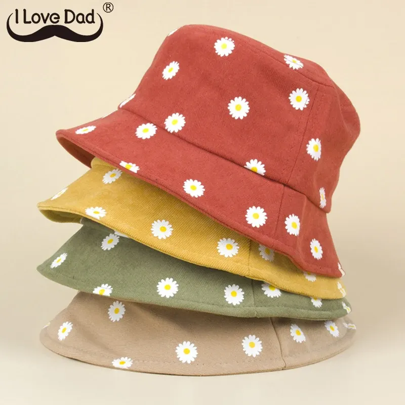 20 pezzi/lotto nuovo simpatico modello da margherita per bambini cappello secchio cappello largo brim bambino ragazza protezione solare cappello pescatore per bambini