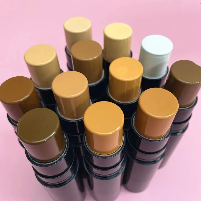 High Definition Bronzer Stick met borstel Custom Private Label Face Foundation Waterdichte Volledige dekking Concealer Contour 240426