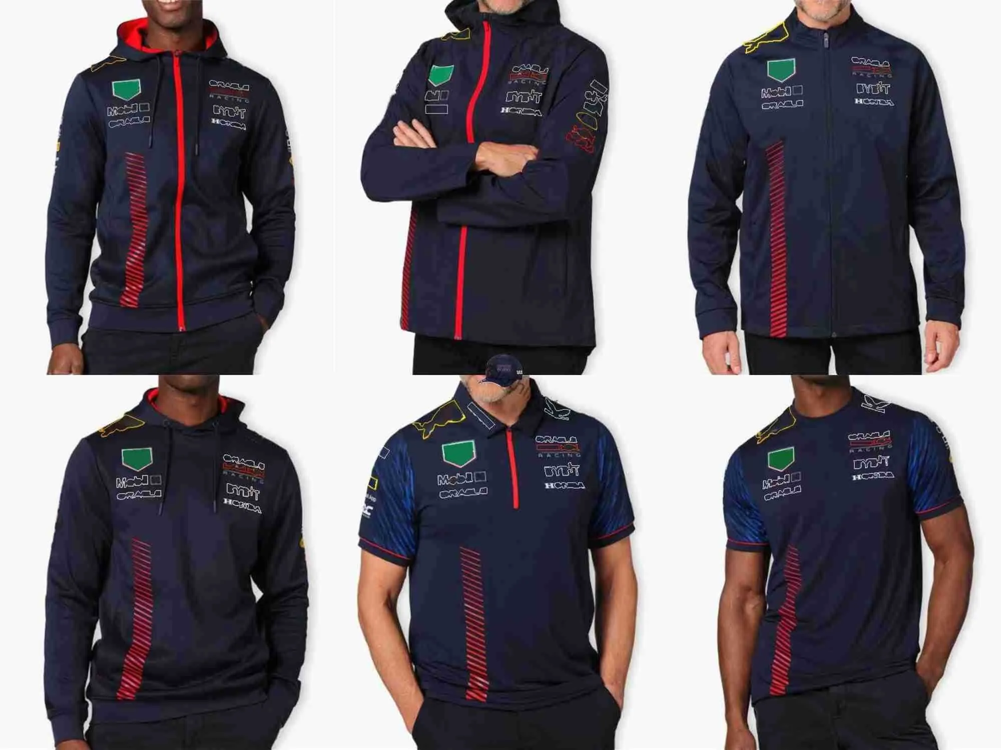 Cycluskleding Nieuwe Formule 1 Racing Polo Suit Spring en herfstteam Hoodie Ademend weggeven Hoed num 1 11 Logo