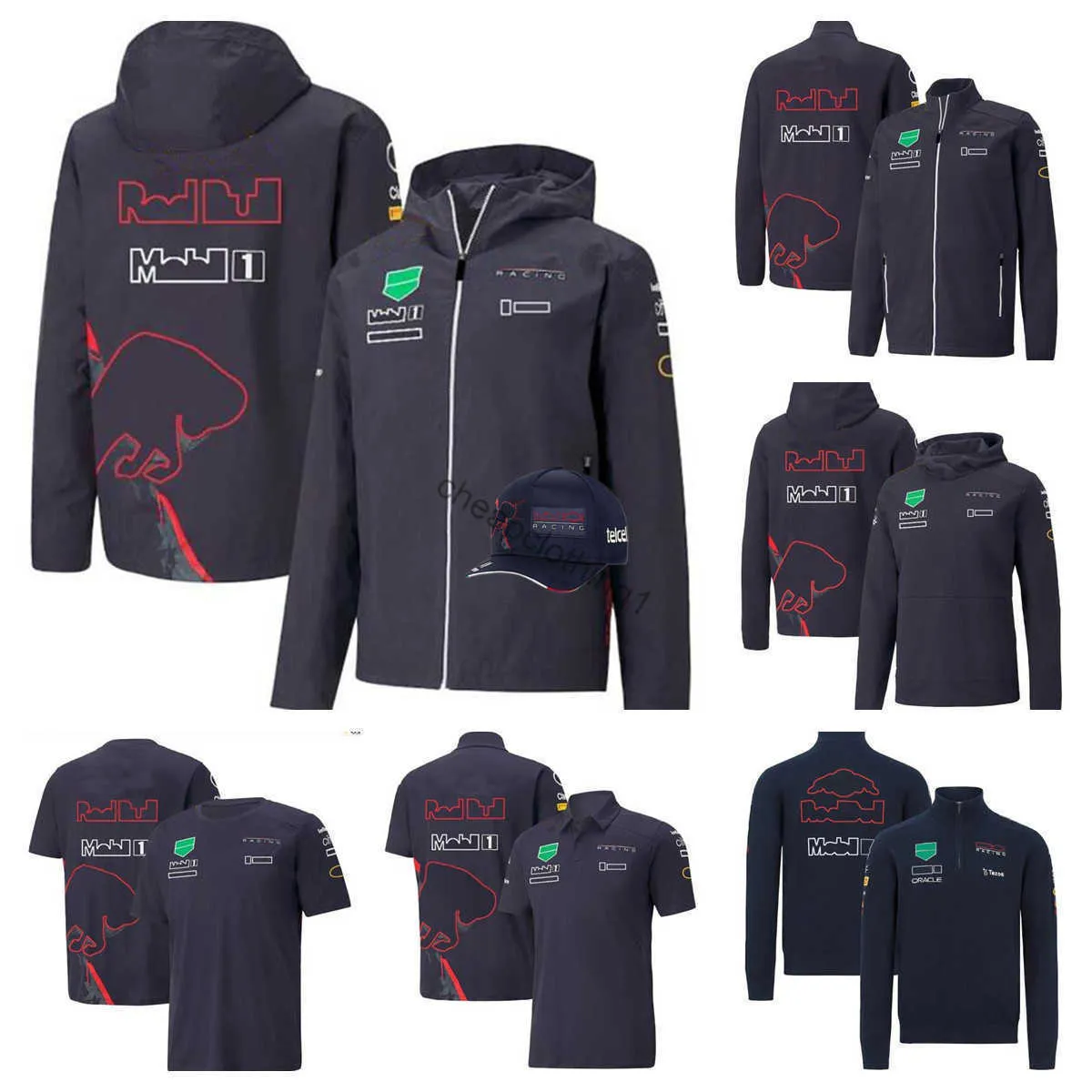 Ciclo Racing Roupas F1 Fórmula 1 Capuz nova jaqueta de equipe Mesmo estilo respirável dobre o chapéu num 1 11 logotipo