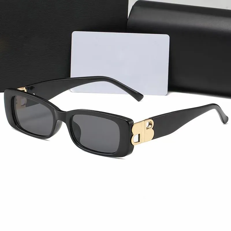 Óculos de sol do designer masculino para homens de luxo de luxo, homem, mulher retângulo polarizado Mirror Mirror Sunglasses Lunette de Soleil Frame Shades