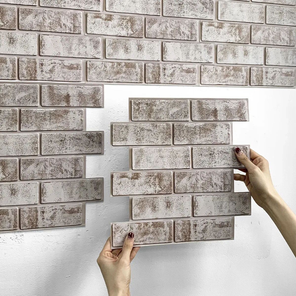 3D Whitewash Brick Peel And Stick Wall Tile Self Adhesive Faux Brick Wall Panel 3D Wall Sticker Backsplash Tile Sticker 240420 From Xianstore08 251 DHgate.Com