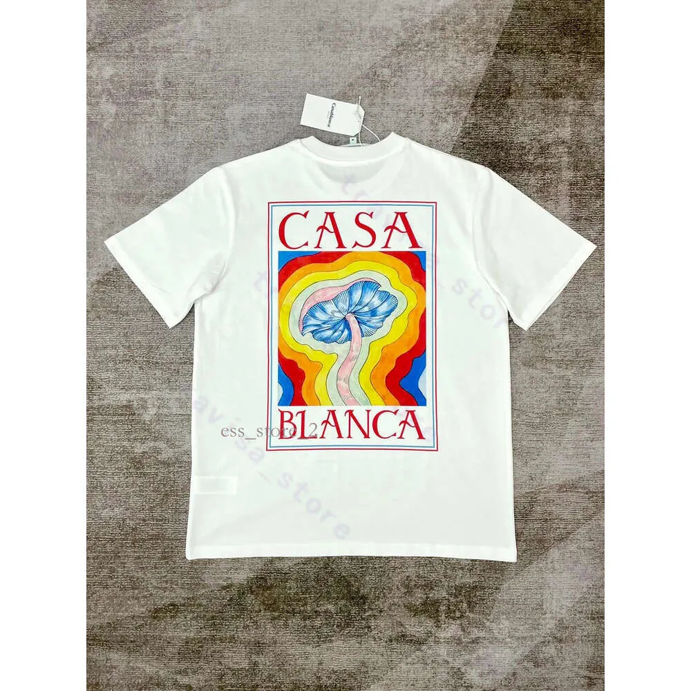 Casablanc Shirt 24SS Casablanc T-shirt Men Designer T-shirts printemps été nouveau Style Starry Castle Sleeve Casa Men T-shirts T-shirts Club US SIZE S-XXL 227