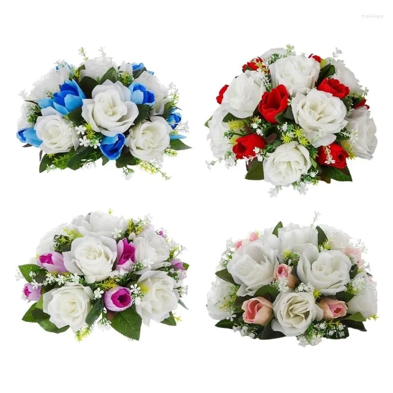 Flores decorativas Flor artificial para a mesa de casamento Centerpieces Centerpieces