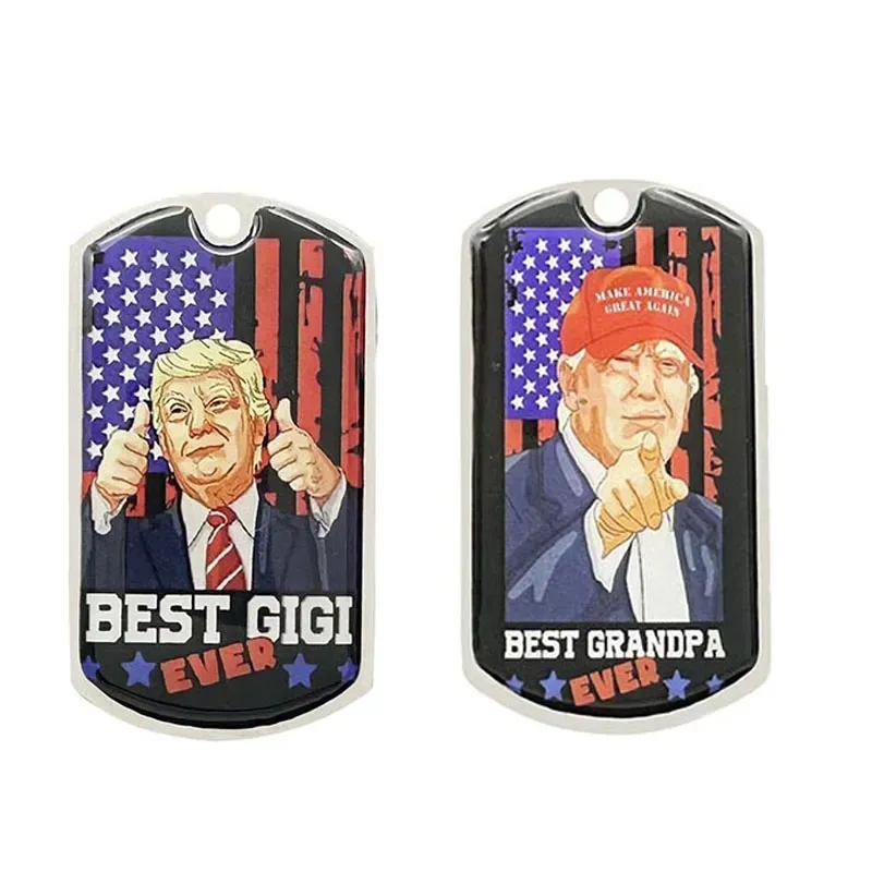 Trump US Presidential Election Patriotic Pendant Collier Trump Président US Flag Pendants