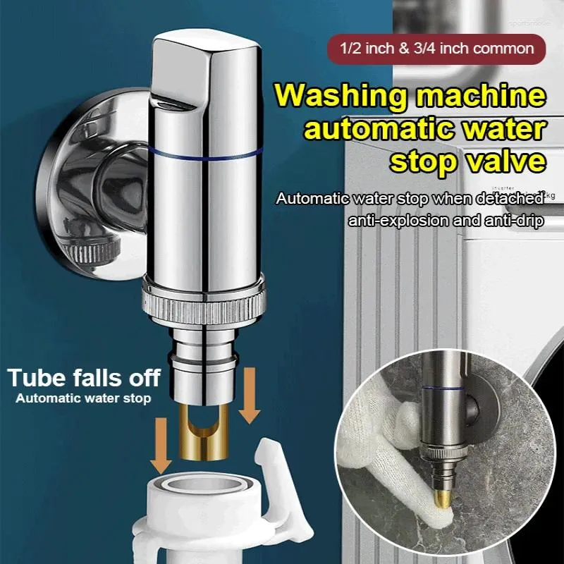 Bathroom Sink Faucets Washingmachine Automatic Stop Valve Faucet Connector