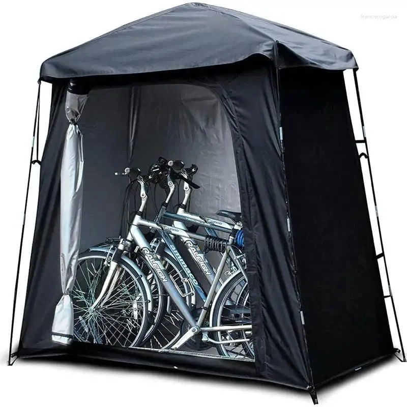 Tenten en schuilplaatsen fietsenschuur tent buitenopslag waterdichte motorfietsopvang met vloerbedekking mountainbikes