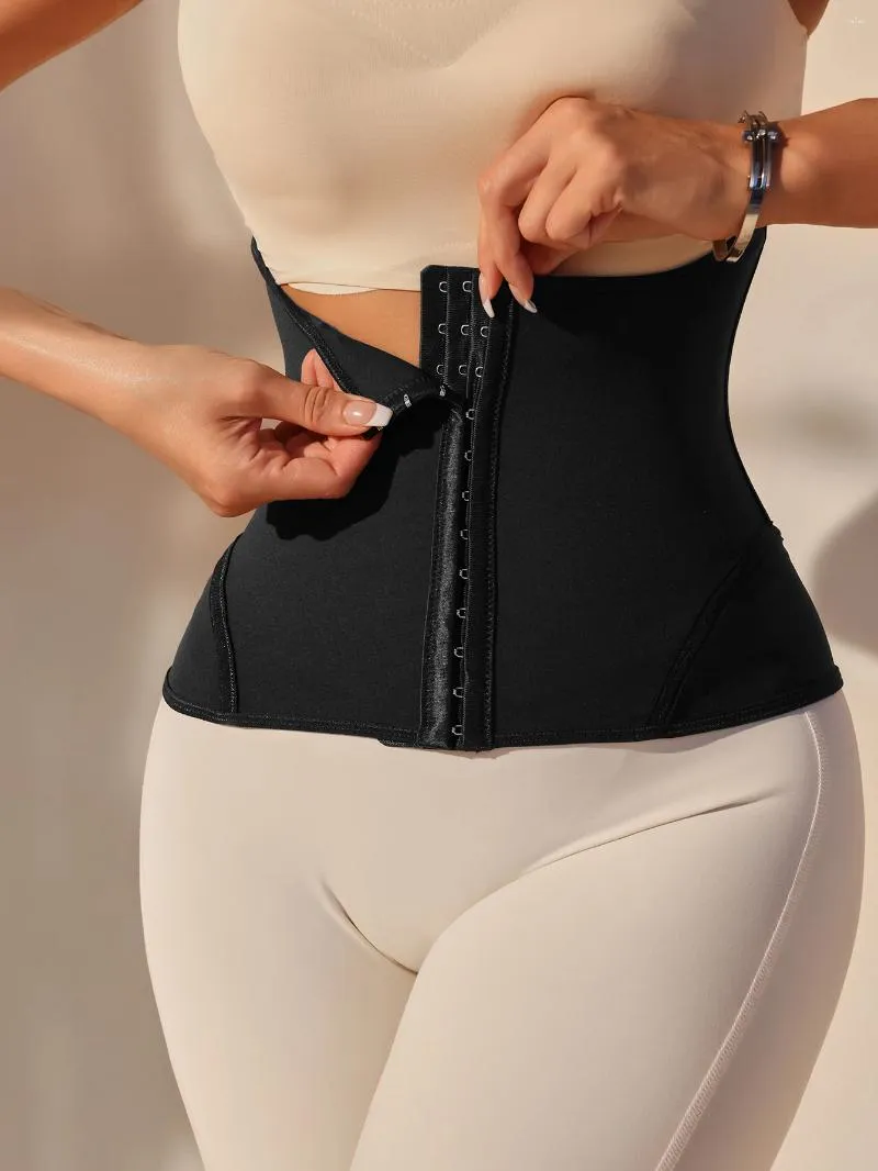 Frauen Shaper ein Stück schwarz Einfacher vielseitiger, bequemer Bauchränke Sport Fitness täglich verfügbar dünner Plastik Taillengürtel