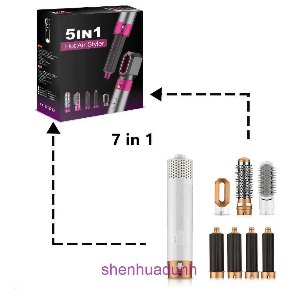 Curling Irons 7 en 1 Séchateur de cheveux en un pas Volumizer Rotation Curler Combs Brushers For Style Tool 221012 Drop Livilar Products CA Dhkya L70Z