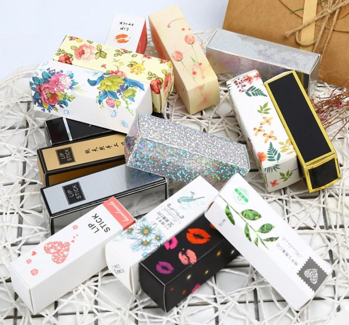 24 Style Colorful Kraft Paper Gift Box Craft Lipstick Paperboard Paper Packaging Boîtes de mariage Boîte d'emballage de fête de mariage LZ08415182326