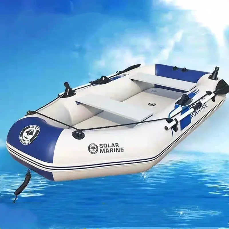 3-laags PVC opblaasbare boot slijtage resistent gelamineerde vissersboot voor 2-6 persoon kajak roeipaarst kano-outboard motor 240425