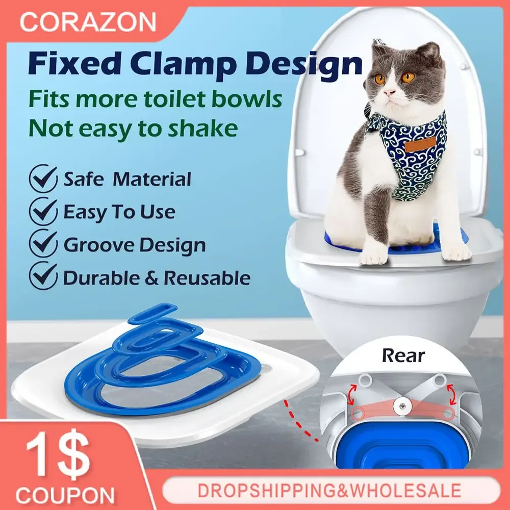Boxes Cat Toilet The Cat Front Card Site Cat Litter Tray Adjustable Squatting Pit. Go To The Toilet Clip Design Repeatable Fixed Arm