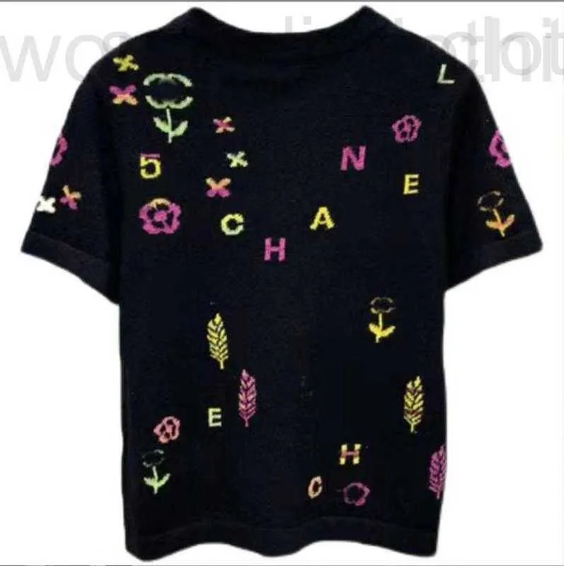 Dames T-shirtontwerper Spring Summer Summer Merk Same Style Sweater Black korte mouw Crew Neck Heklover Hoge kwaliteit Womens Beike Yzuh K3X3
