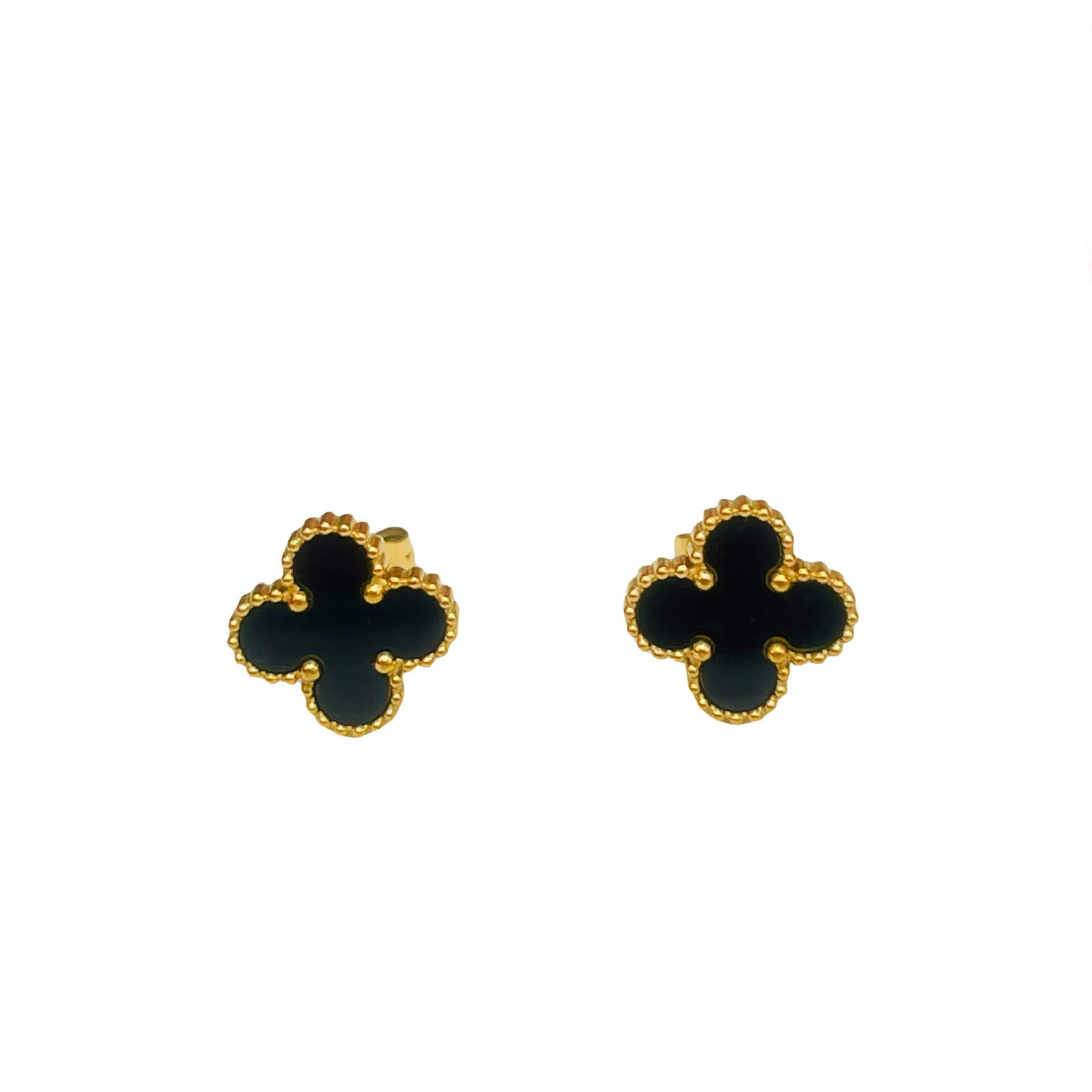 Cheap price and highquality jewelry earrings vanly clover versatile highend fashion minimalist with common cleefly