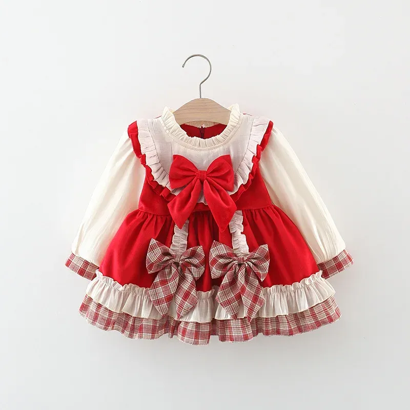 Sukienki Autumn New Girls 'Baby Dress Fashion Lace Lolita Girls' Princessi