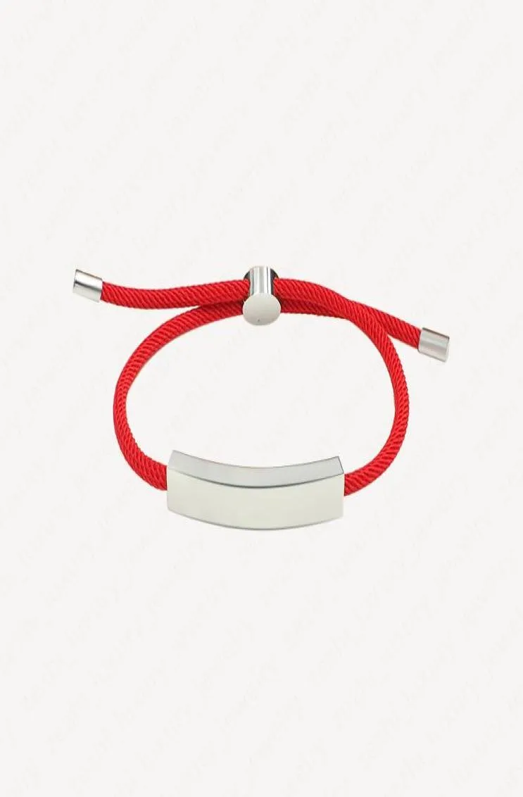 ID Identification Bracelet de charme pour les femmes mode 18K Braceux à corde plaquée en or blanc Bracelets personnalisés avec juif5008782