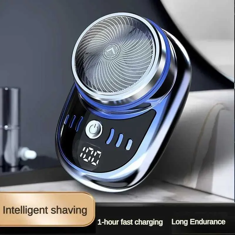 Shavers électriques Shaver Electric Portable Haver Mens Travel Attic Wet Dry Charging USB RAPTUCE TYPEC CHARGE MINI RAPT