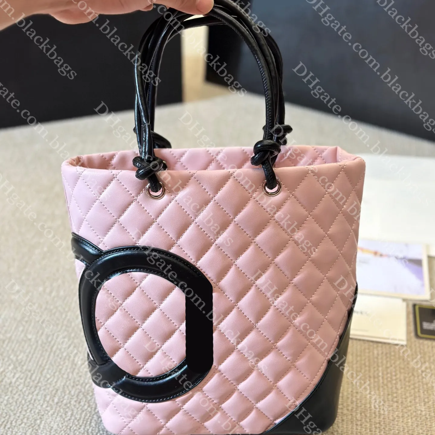 Bolsa de bolsa de lamblurs de luxo designer clássica saco de sacola feminina mini saco de compras ombro bolsa de lingge de grande capacidade 4 cores