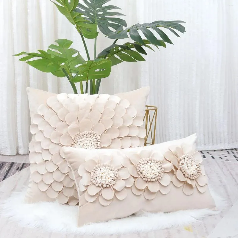 Pillow Light Luxury Flower Pattern Throw