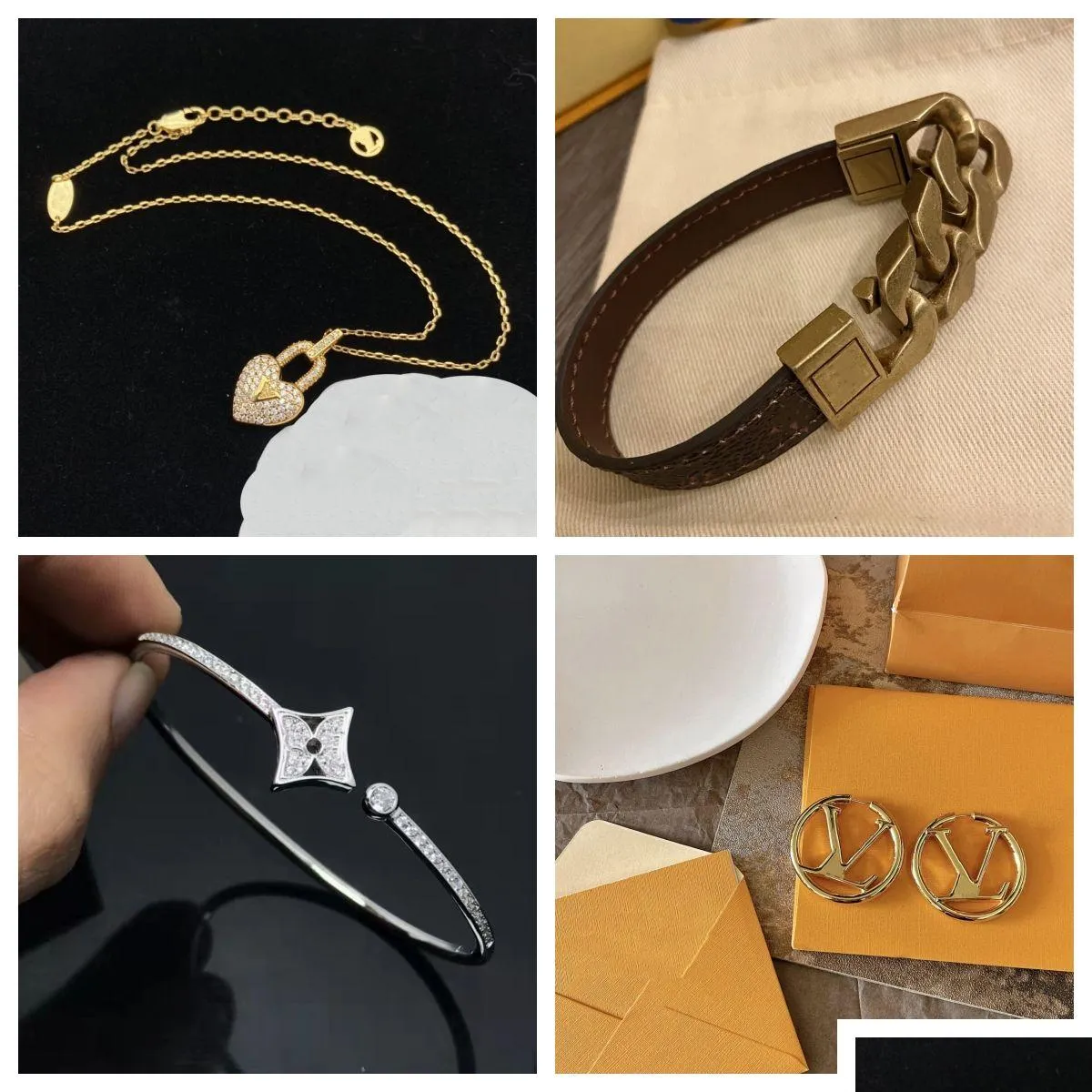 Colar de pulseira 2023 Última aparência de moda -acessórios de fantasia de vendedores de novo estilo pingente clássico homem homem presente colares de luxo d dhyuj