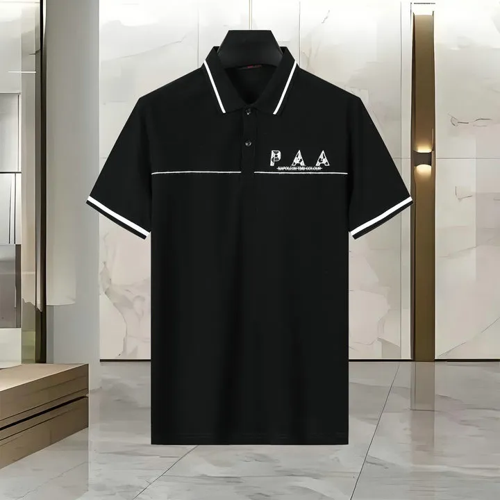 Frühlings Luxus Italien Männer T-Shirt Designer Polo-Shirts High Street Stickerei Drucken Kleidung Herren Marke hochwertige Mehrfachfärben Polo-Shirt