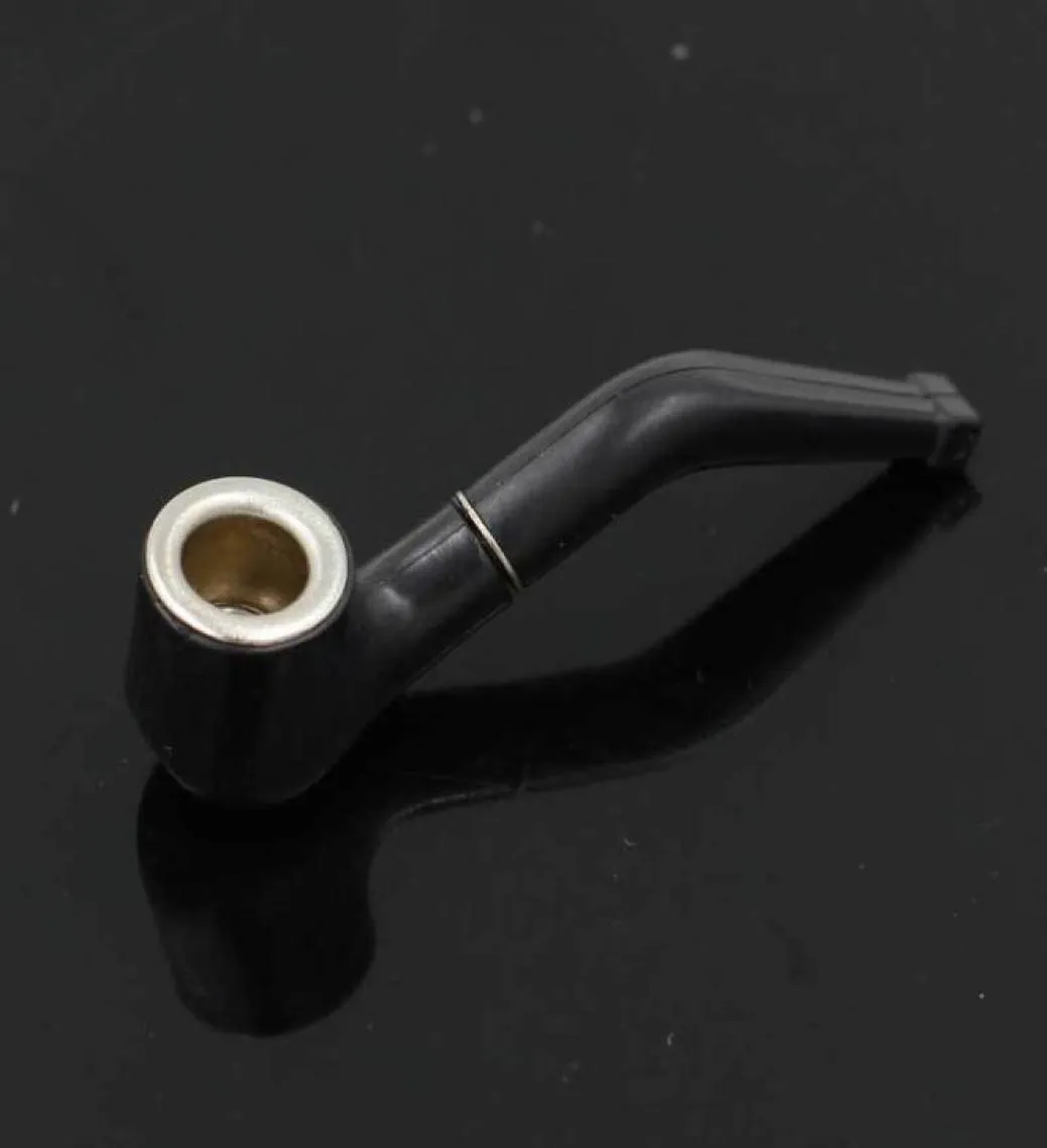 Mini Black Creative Creative Portable Pipes Padrões de flores adultos Tubos de filtro de gadgets práticos Acessórios para fumantes Pipe VTKY2227569626