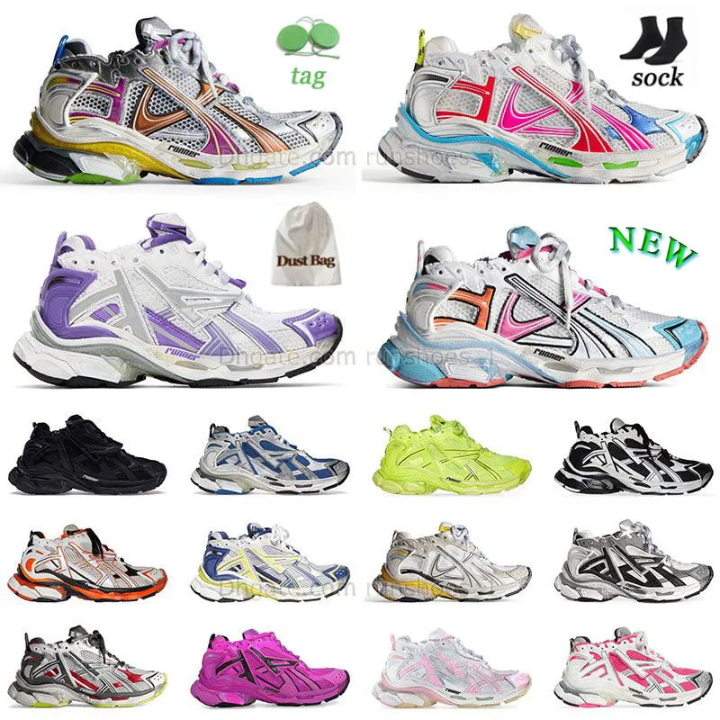 Runners 7.5 Scarpe casual Speed Designer Track Runner 7 Mens Womens Plate-Forme Trainer Pink Flow Burgundy Cloud Baliciga Bone 7.0 Sneaker Speedrunner da tennis