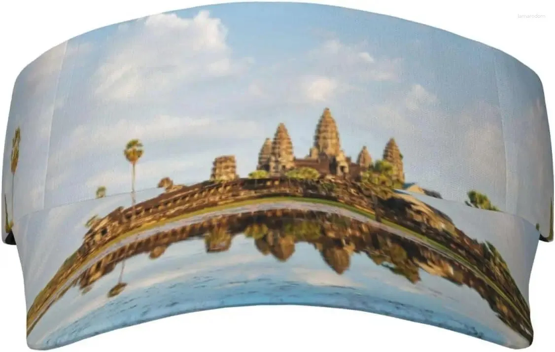 Ball Caps Sport Sun Visor Hat Hat CamboDian Landmark Angkor Wat Caprop Top Voy para Praia de caminhada