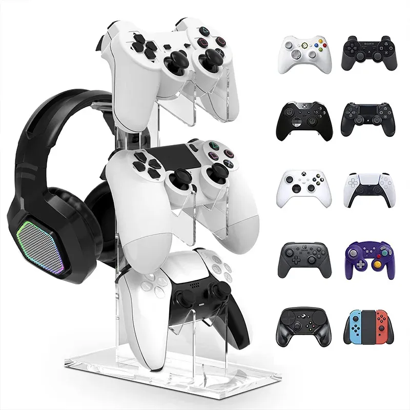 Racks exibir suporte universal controlador de jogo acrílico suporte para xbox switch ps4 ps3 ps5 controlador stands