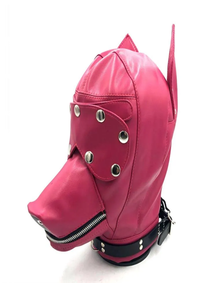 Jeux pour adultes cosplay Horse Headgear Cuir Bondage BDSM Fetish Slave Boulangers Masque Cap Cap Contaute Capy Sex Toys Produits 0097116524