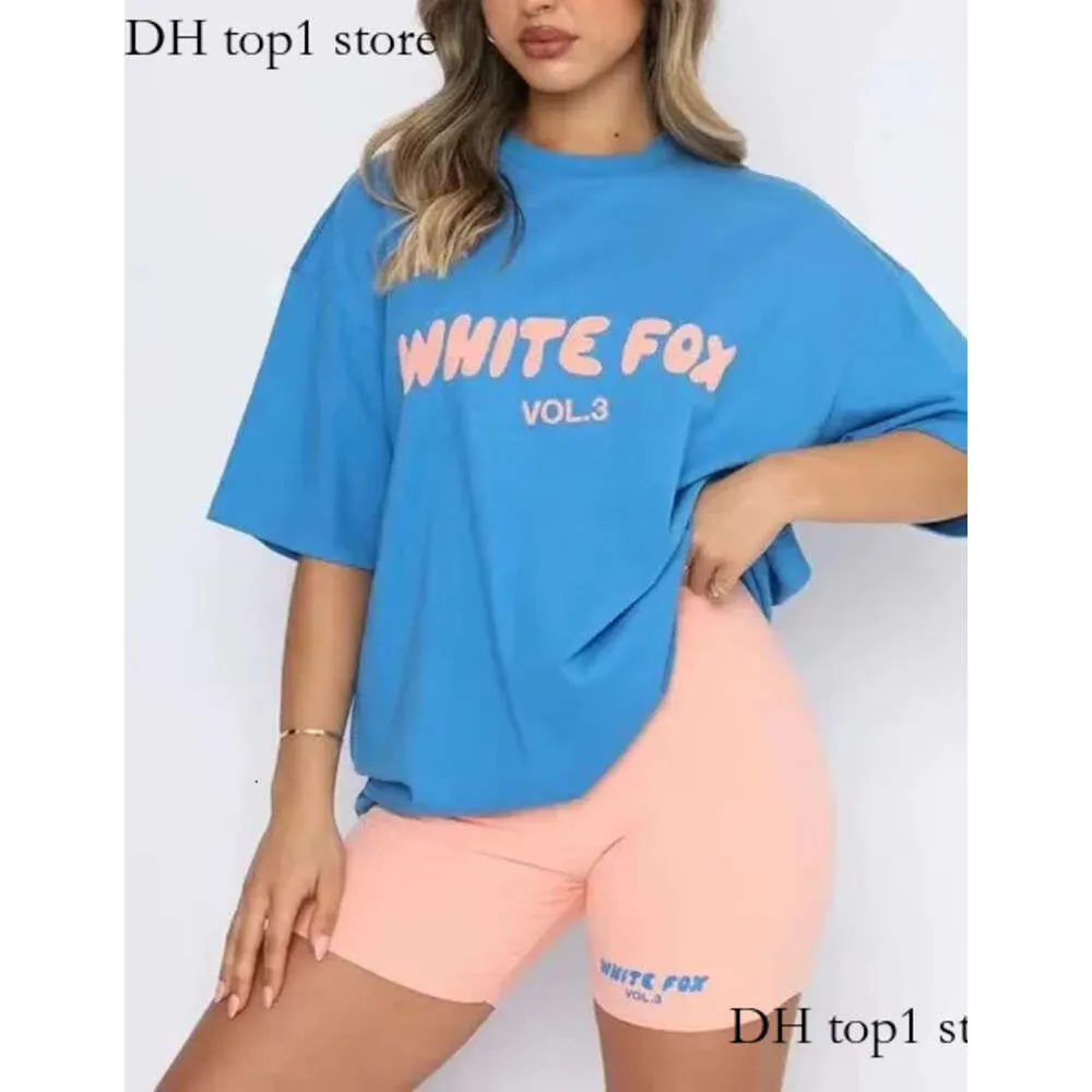Whites Foxx Tracksuit Womens Whiter Foxx T Shirt Designer Brand Fashion Sports and Leisure Set Fox Sweatshirt Hoodie Shorts Tees Sets 151