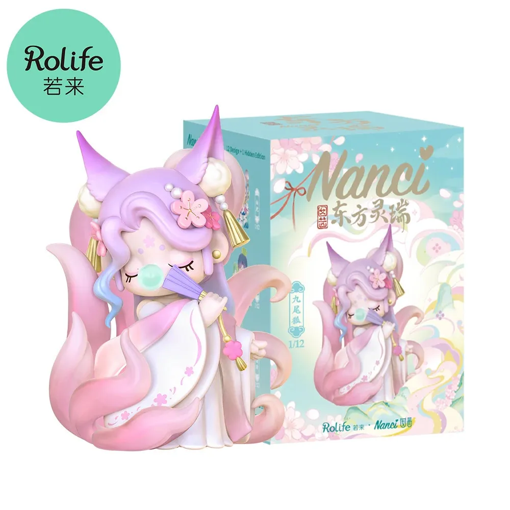 Robotime Rolife Nancy Auspicius Oriental Spirit Beast Blind Box Action Pop Toy Surprise Box Dames speelgoed 240424