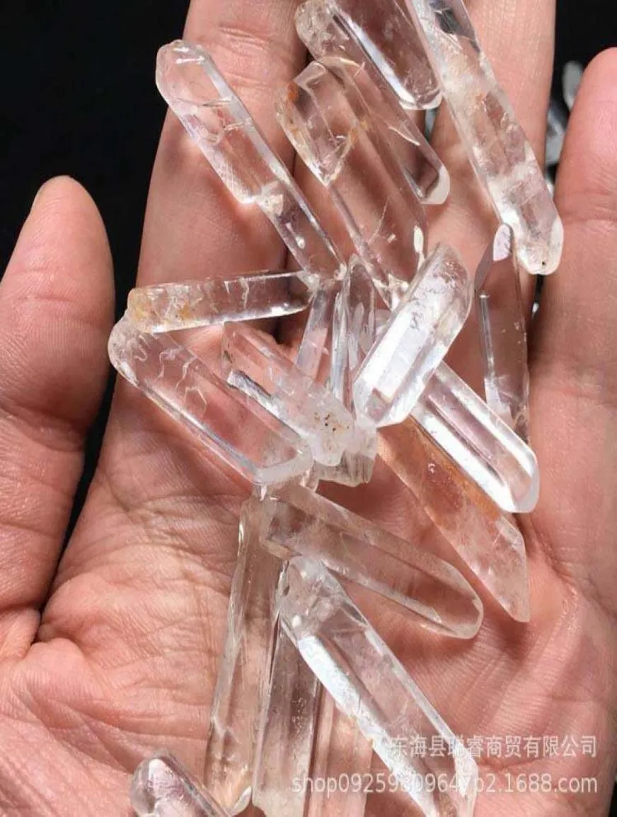 Arts and Craft Arts Gifts Home Garden Whatle 200g BK Małe punkty Clear Kwarc Crystal Mineral Healing Reiki Good Lucky Ener8114433