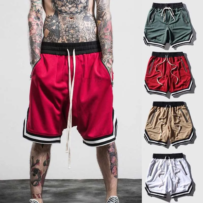 Shorts masculins 2019 MENS SPRING ÉTÉ NOUVEAU shorts décontractés élastiques Male Fitness Sports en plein air Pantes courtes mi-taille