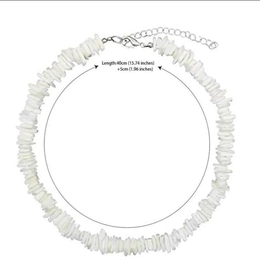 Puka Shell -halsband Medan 18quot Surfer Choker Shell Necklace Sea Shell Necklace3078366