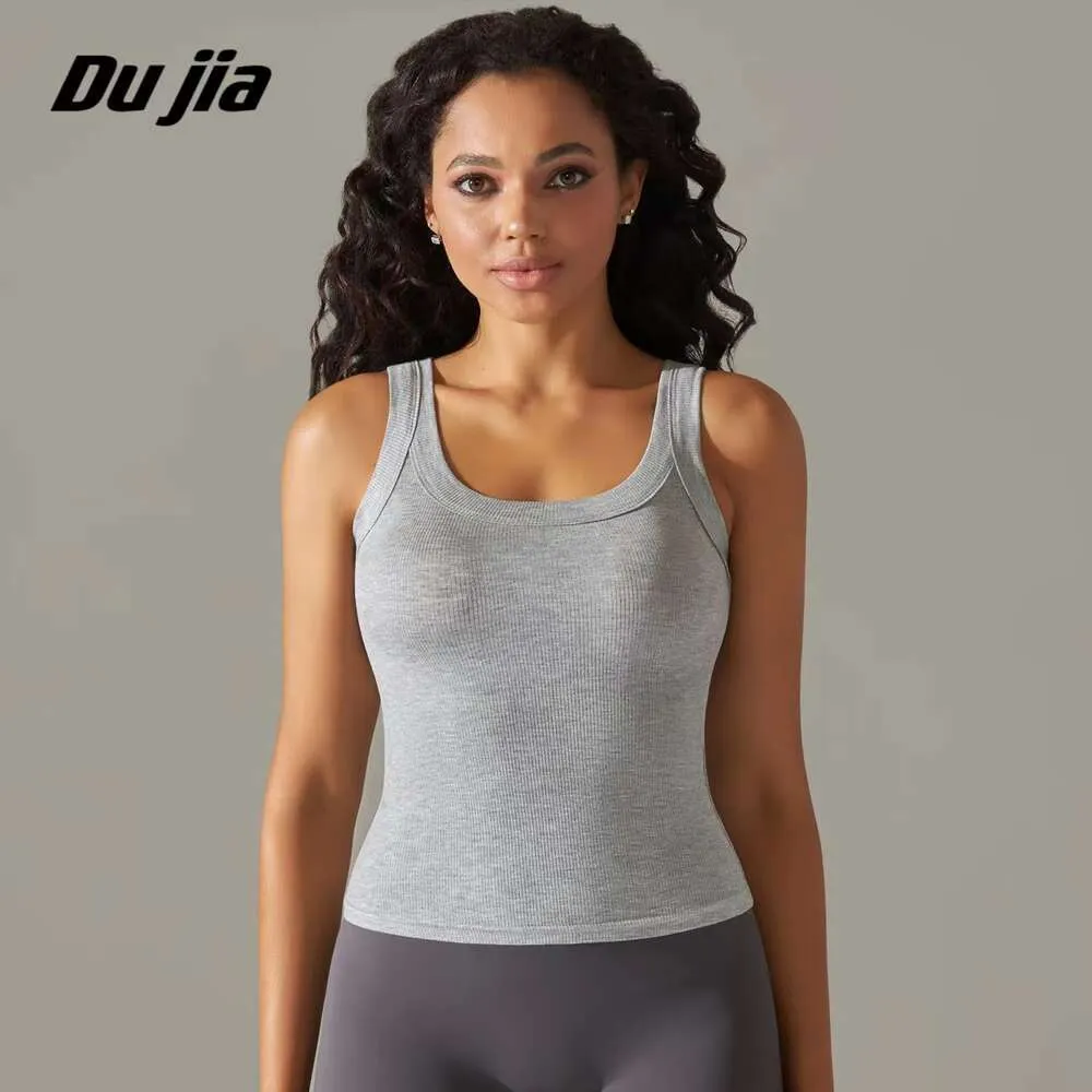 Yoga Bra Frauen Hals lu Ausrichten Yoga u Fitnessstudio Sports Crops nahtlose Streetwear Skinny Rib-Knit Foss Running Weste Workout BH Tanktop Femal