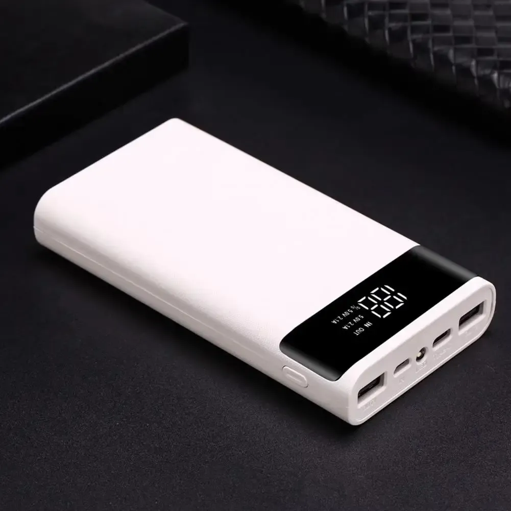 Bank Power Bank Case Practical z cyfrową wyświetlacz długie usługi Life Proste Operacja 6x18650 Bateria ładowarka Dostawa biura