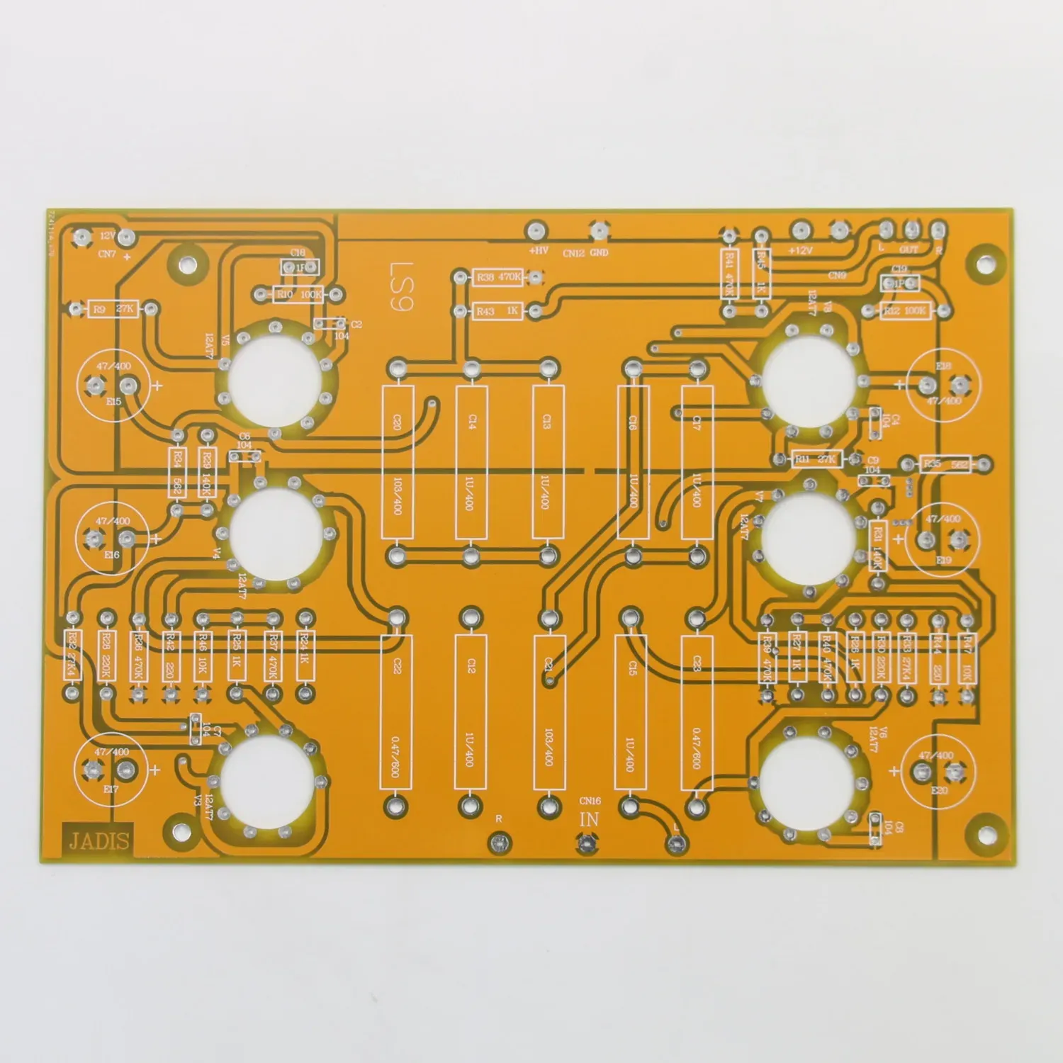 Amplificateur LS9 HIFI 12AT7 / ECC81 Préamplificateur de tube à vide Carte PCB Référence JADIS JP200 Circuit d'amplificateur audio