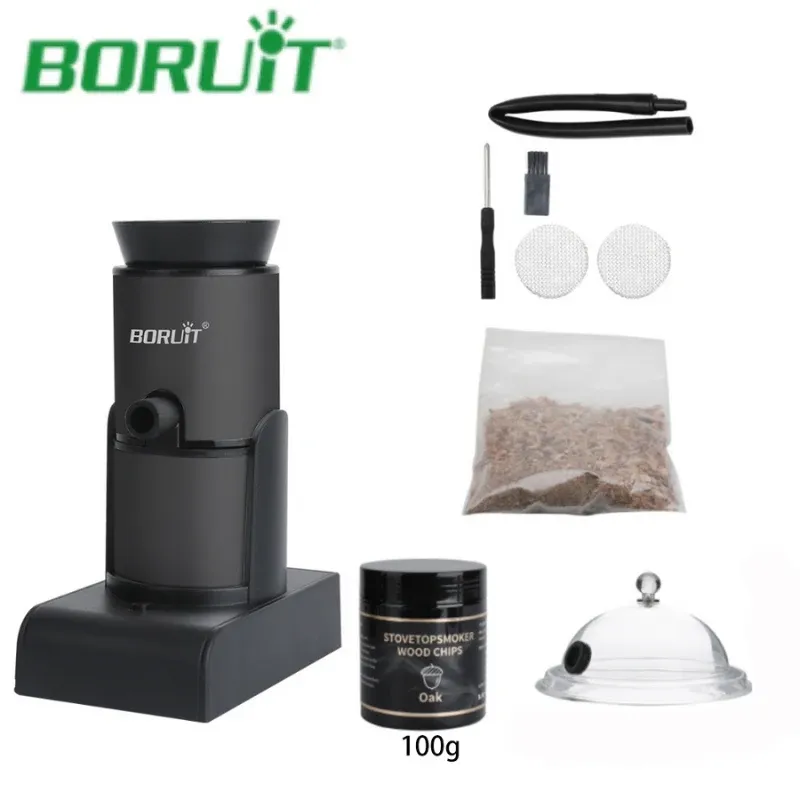 Grills boruit rook infuser draagbare moleculaire keuken roken pistool voedsel koude rook generator vlees branden rookhuis koken voor bbq grill