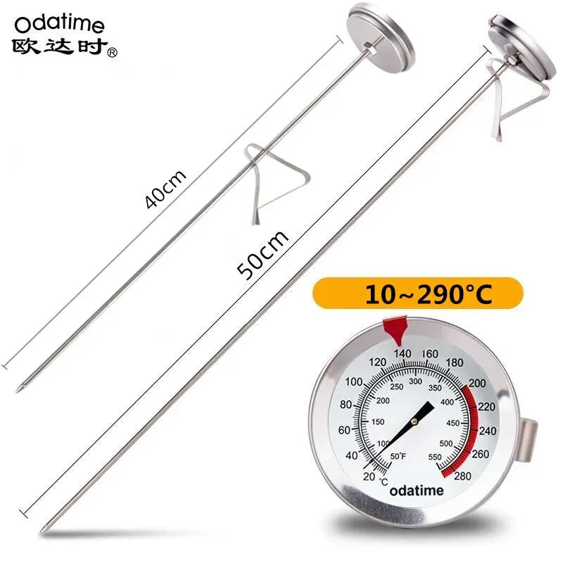 Grills odatime 40/50 cm roestvrijstalen thermometer voor vleeswater bbq grill oven keuken thermometer maaltijden snelle koorts temperatuurmeter