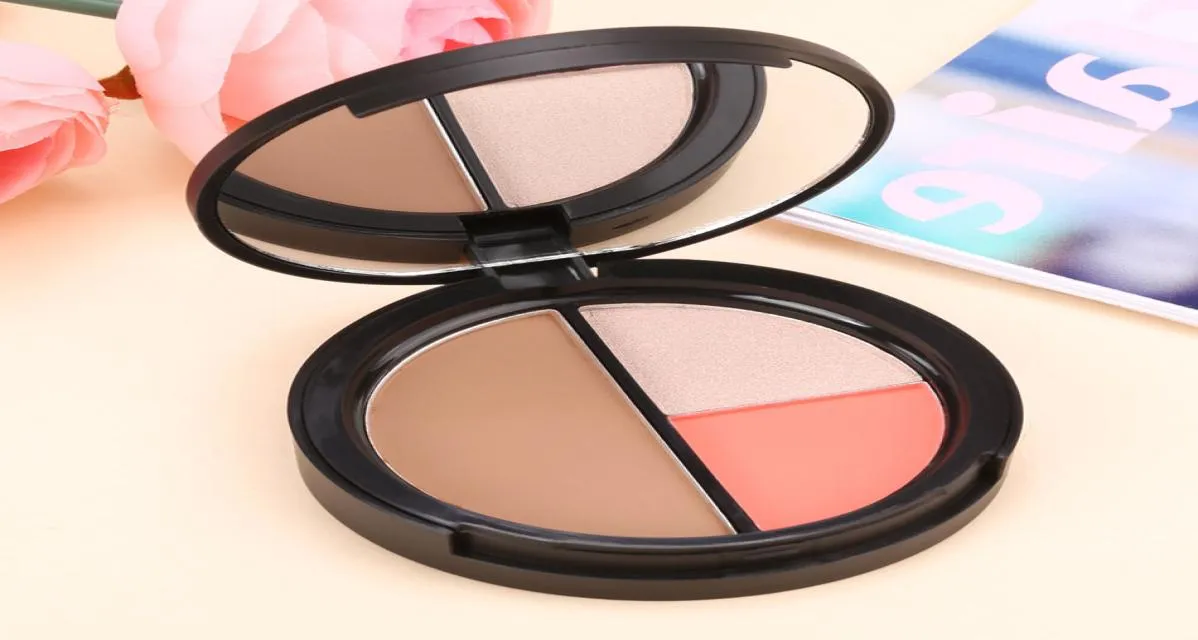 Ganzes Acevivi Multifunktions -Make -up -Kit Blush Highlighter Contour 3 in 1 Matt Bronzer Highlighter Makeup Set4977998