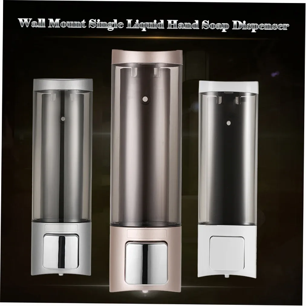 Dispensers 200 ml Hand Soap Dispenser Wall Mount vloeistof Shampoo Douche Handreiniger Waaskamer Lotion Dispenser voor badkamer toilethotel