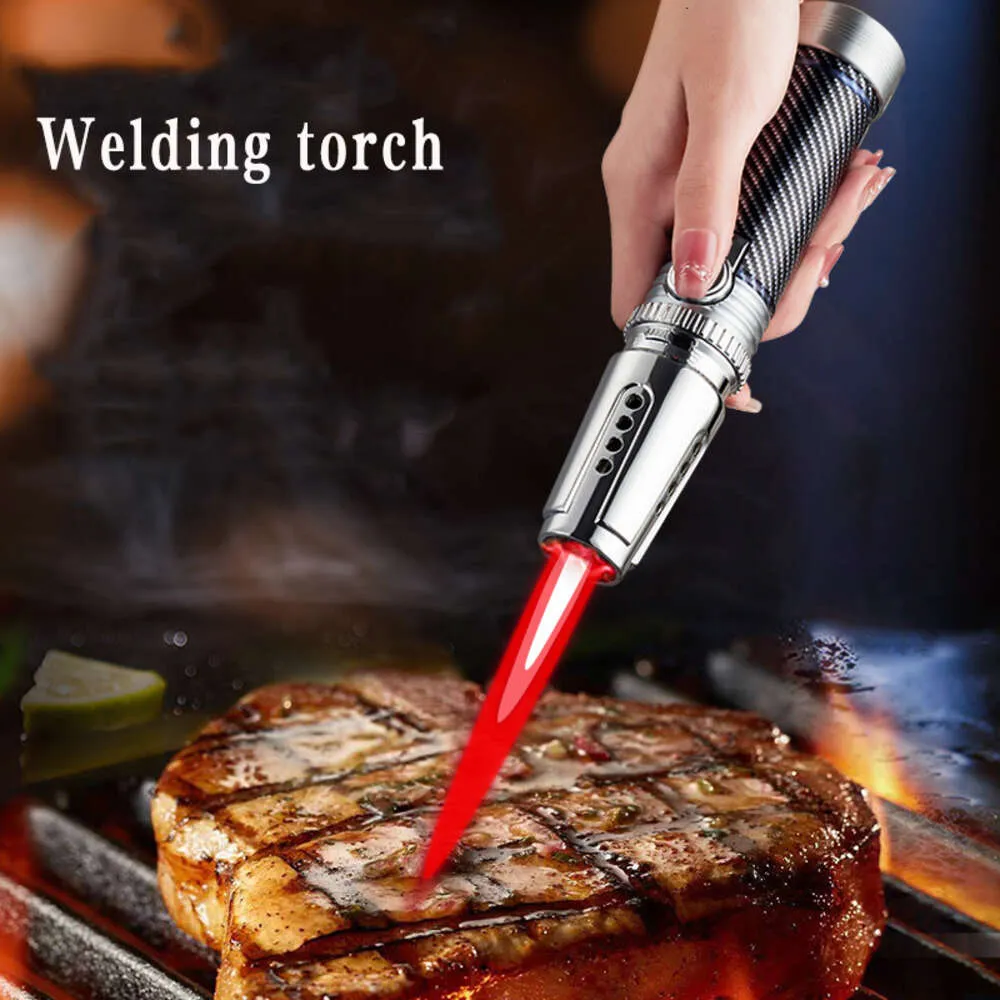 Leistungsstarker BBQ -Jet -Torch Leicht nachfüllbares Metallkörper mit sicherem Schloss und thermischem Design, das für Küche und Outdoor verwendet wird