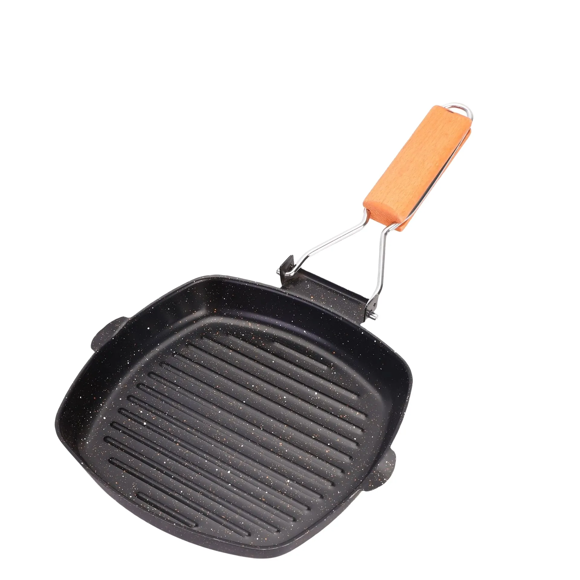 Kochgeschirrfalten Grill Pfanne Camping Frittingpfanne einfach saubere Grillpfanne tragbare Außen -Non -Stick -Bratpfanne Grill BBQ Frittingplatte Camping -Kochgeschirr