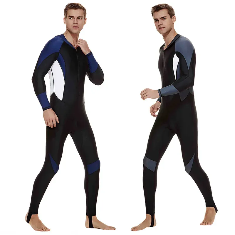 Suits Sbart New Men's Surf Clothes Sunscreen Antijellyfish Lycra Wetsuit Quickdry Snorkeling Suit Swimwear Summer Beach Suit 5XL