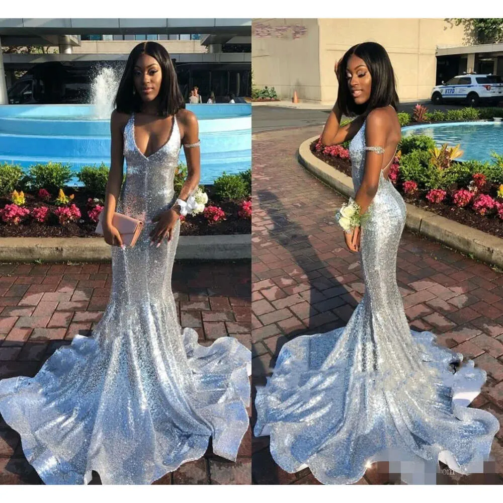 Silver sequin spaghetti strap dress sales