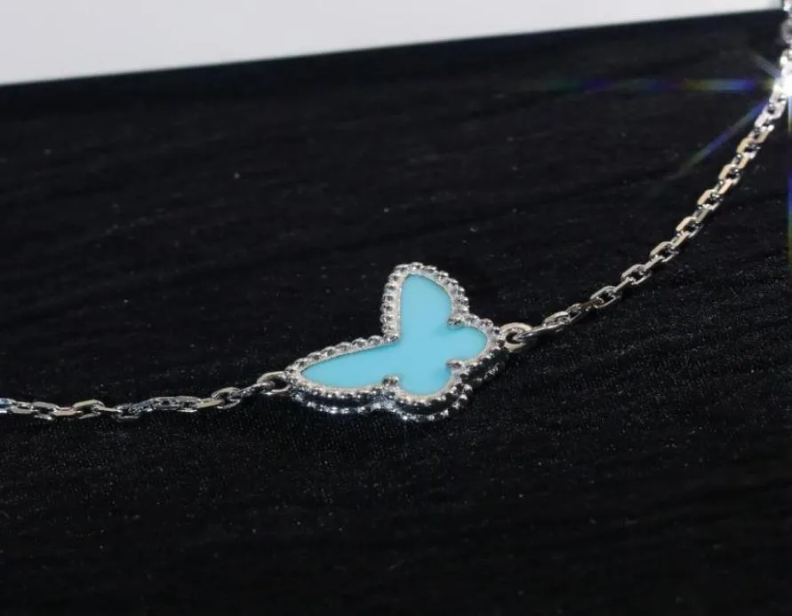 Bracelet Turquoise Butterfly Designer Bracelet 925 Silver Material CNC BOUCLE Belle forme de bijoux de fête de fêtard 87913247280987