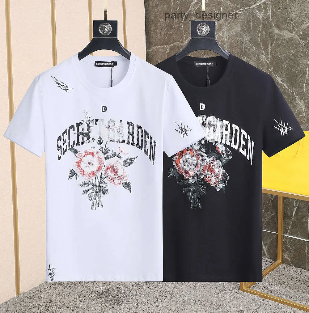 dg dolce gabbana Вы et S Mens Designer T-shirt Italien Milan Fashion Flower Print T-shirt Summer Noir blanc Hip Hop Streetwear 100% Cotton Tops 1196 58DE 14QC