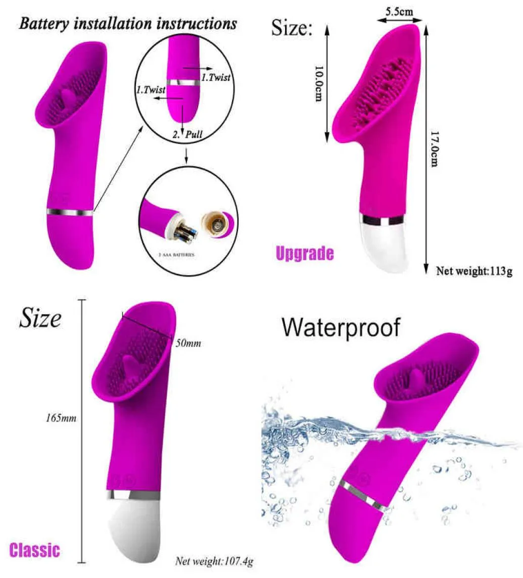 NXY Vibrators Clitoris Stimolazione Simulatore della lingua vibratore Simulatore impermeabile Women Masturbatore MASSAGGIO CLITORI SPUCCHIO SEXTOY 2208291393670