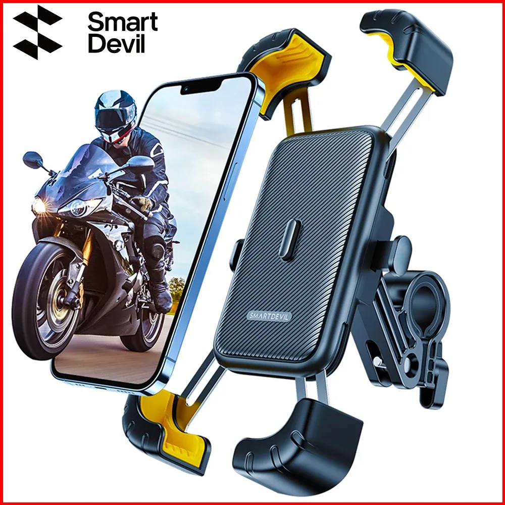 Ständer SmartDevil Bike Phone Halter 360 ° anzeigen Universal Bicycle Phone Holder für 4.77,2 Zoll Mobiltelefon Ständer Schocksicherung Klammer Clip
